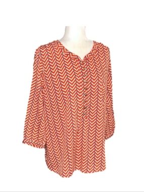 Banana Republic red blouse